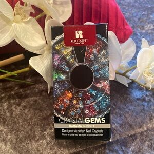RED CARPET MANICURE crystal gems / nail designs